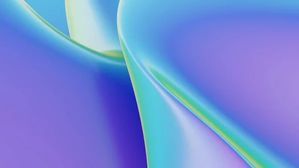 Абстрактний Фон Відображає Металеву Рідину Розмиває Голографічну Блискучу Вигнуту Хвилю — стокове фото