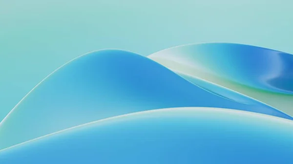 Soyut 3D arka plan metalik akışkan yanardöner holografik parlak kıvrımlı dalgayı renklendirir. Arkaplan, pankart, duvar kağıtları, posterler ve kapaklar için gradyan tasarım ögesi.