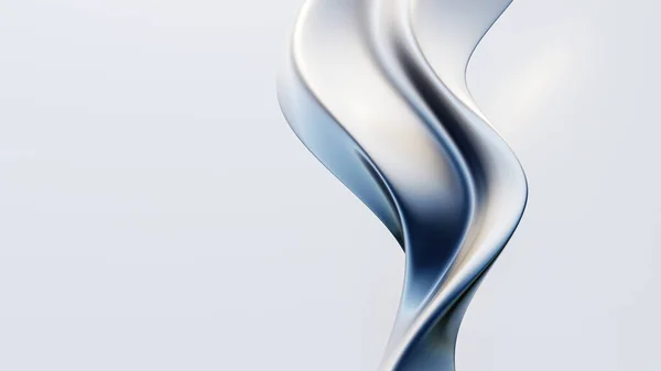 Soyut 3D arka plan metalik akışkan yanardöner holografik parlak kıvrımlı dalgayı renklendirir. Arkaplan, pankart, duvar kağıtları, posterler ve kapaklar için gradyan tasarım ögesi.