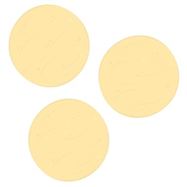 Tabakta bir ekmek var. Kolombiya yemeği. Vektör illüstrasyonu