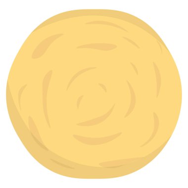 Tabakta bir ekmek var. Kolombiya yemeği. Vektör illüstrasyonu