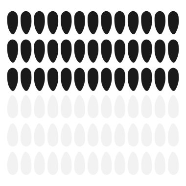 Basmati pirinç kapatın. Pirinç arka plan beyaz Yasemin ile pirinç izole, en iyi görünüm, gıda arka plan. Vektör.