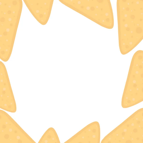 Uygulamalar ve web siteleri için tortilla cipsi veya nachos tortillas düz vektör renk simgesi