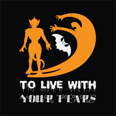 Korkularınla yaşamak için 6 tişört tasarımı. Tişört Tasarımı 'nı burada bulabilir ve satın alabilirsiniz. Kendin, arkadaşların ve ailen için dijital dosyalar ya da Özel Gün & Olaylarını destekleyen herkes için. Sen 1 alacaksın. EPS 2000px.2000px 300dpi Sürüm 10.SVG, DXF, PNG, JPG.