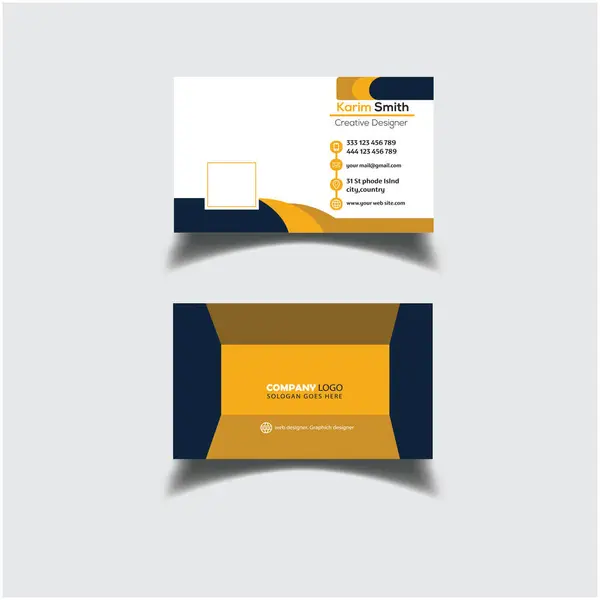 Corporate Visitenkarten Design Vorlage Corporate Visitenkarten Design Vorlage Autovermietung Visitenkarten — Stockvektor