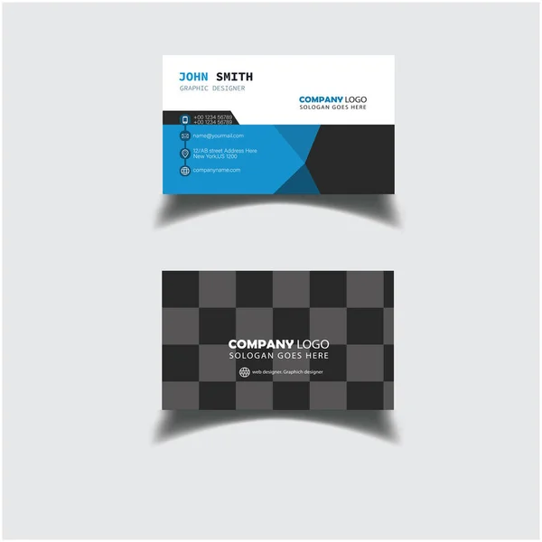 Corporate Business Card Design Template Corporate Business Card Design Template — Stock Vector