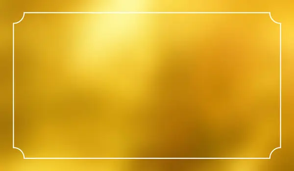 ゴールドバックグラデーションホイルイエローテクスチャフレーム 滑らかな金の勾配のぼやけ金属 — ストック写真