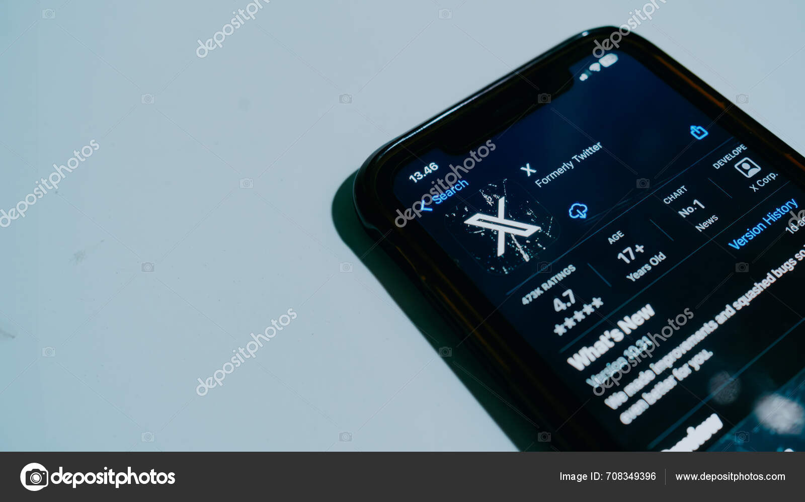 Surabaya Indonesia Feb 2024 Display New Elon Musk's Twitter App — Stock