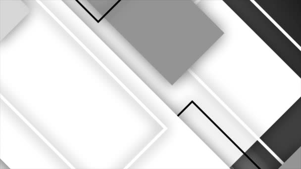 Fondo Profesional Caja Rectangular Móvil Diagonal Color Blanco Animado — Vídeos de Stock