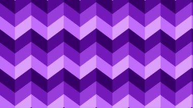 Canlandırılmış Mor basit zig-zag şablonu pürüzsüz arkaplan sol taraf, döngülenebilir arkaplan