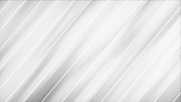 Animované Jednoduché Elegantní Diagonální Bílé Pruhy Minimální Geometrické Pozadí — Stock video