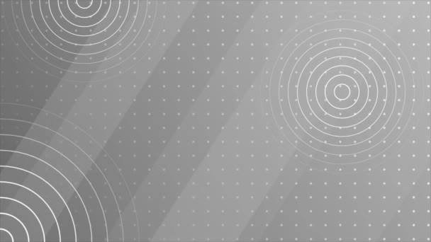 动画暗白抽象几何形状技术背景 网格纹理技术背景 — 图库视频影像