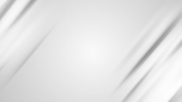 Animatie Elegante Stijlvolle Lichtgrijze Naadloze Achtergrond Diagonale Witte Strepen Animatie — Stockvideo
