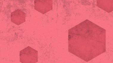 Canlandırılmış kırmızı renk rastgele şekiller ve doku değiştiren arkaplan