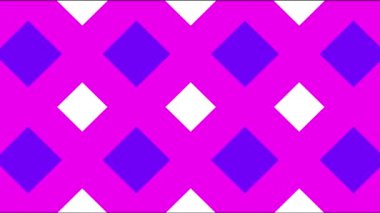 Canlandırılmış pembe ve mor renkler hareket ediyor ve illüzyon kare şekiller yaratıyor