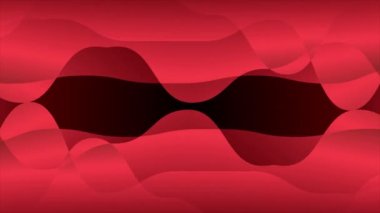 Canlandırılmış kırmızı renk dalgalı desen arkaplanı, hareket eden şekil arkaplanı