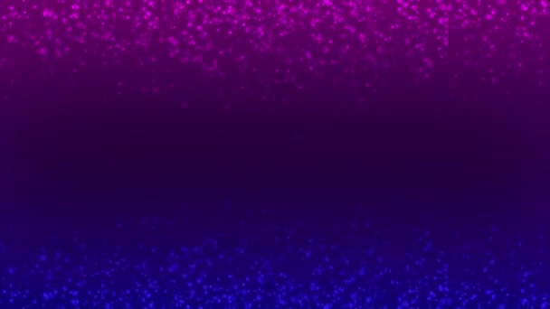 Animado Emisión Color Rosa Azul Partículas Polvo Fondo — Vídeo de stock