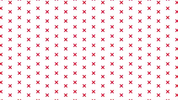 Анимированный Красный Цвет Вращающийся Плюс Знак Фон Шаблона — стоковое видео