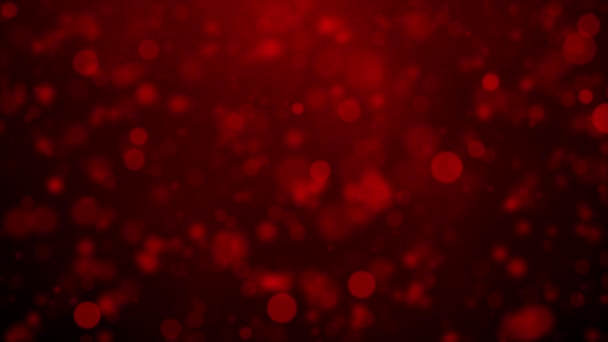 Animado Elegante Color Rojo Movimiento Partículas Fondo — Vídeos de Stock