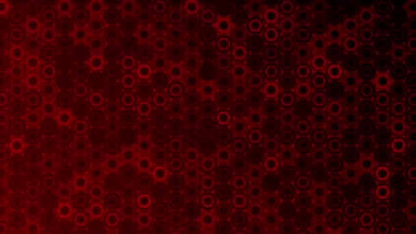 Animado Cor Vermelha Hexagonal Formas Tecnologia Sci Fundo — Vídeo de Stock