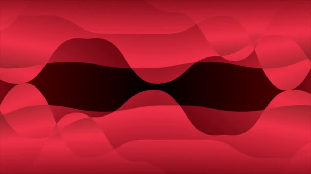 Κινούμενα Φόντο Κόκκινο Χρώμα Κυματιστό Μοτίβο Κινούμενο Φόντο Σχήμα — Αρχείο Βίντεο