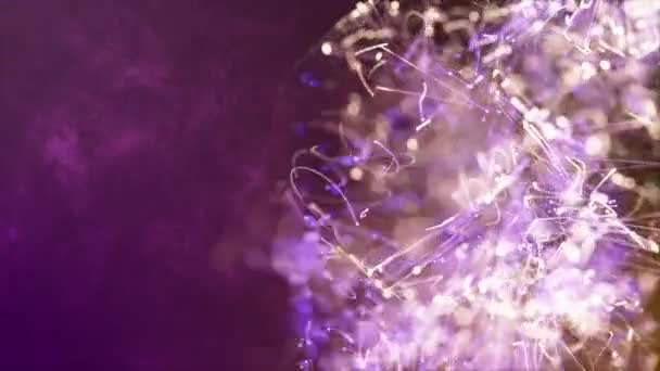 Анімовані Барвисті Вибухові Частинки Абстрактний Хвилястий Візерунок Фон — стокове відео