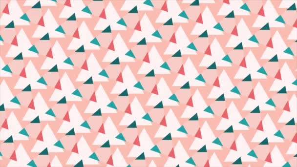 Illusion Colorée Animée Créant Motif Triangulaire Fond Numérique — Video