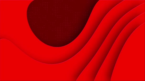 Animated Red Color Shape Changing Abstract Background — Stock Video