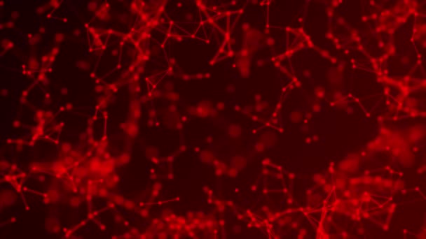 Анімований Технологічний Фон Червоного Кольору — стокове відео