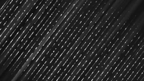 Elegante Witte Zwarte Naadloze Diagonale Lijnen Met Gloeiende Deeltjes Eenvoudige — Stockvideo