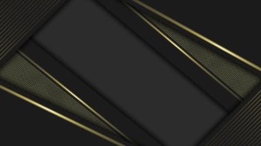 Canlandırılmış basit ve modern lüks çizgiler siyah arkaplan, minimal arkaplan