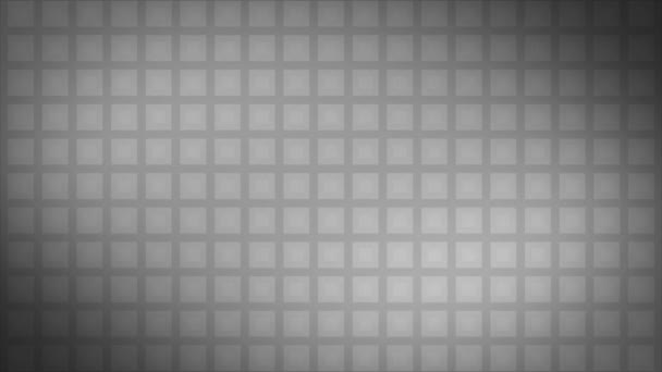 Animowany Prosty Biały Czarny Kolor Tło Gradientowe Kwadratowych Kształtach — Wideo stockowe
