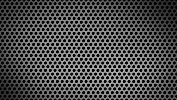 Canlandırılmış Basit Beyaz Siyah Gradyan Metalik Izgara Deseni Minimal Geometrik — Stok video