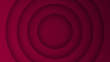 Canlandırılmış Magenta kırmızı basit minimalist daireler kağıt kesme arkaplan, giriş arkaplan