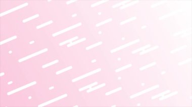 Kırmızı arkaplan üzerinde canlandırılmış Soyut Geometrik temel şekiller, minimal şablon arkaplanı