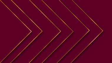 Animasyon Soyut Üçgen şekilleri altın çizgili, altın çizgiler Lüks arka plan