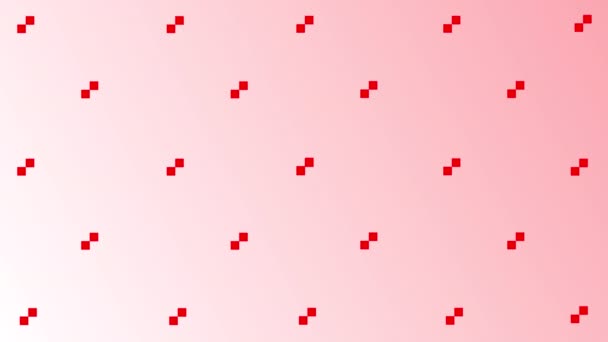 Animierte Einfache Halbtonige Rote Quadratische Muster Hintergrund Quadratische Formen Hintergrund — Stockvideo