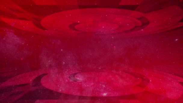 Анимационная Абстрактная Технология Футуристического Концептуального Фона Концепция Вращения Круга Красный — стоковое видео