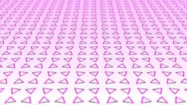 Canlandırılmış Pembe renk basit ve zarif üçgen desen arkaplanı