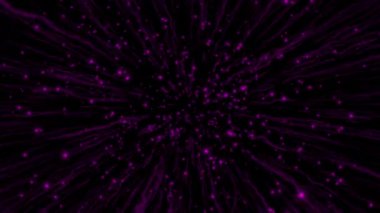 Canlandırılmış Pembe renkli ışıldayan parçacıklar hareket arkaplanı