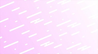 Magenta kırmızı zemin üzerinde canlandırılmış Soyut Geometrik temel şekiller, minimal şablon arkaplanı