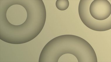 Canlandırılmış Açık Kahverengi 3d derinlik yarıçap şekilleri arkaplan, basit ve zarif minimal arkaplan