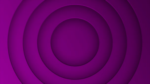 Animated Pink Simple Minimalistic Circles Paper Cut Background Intro Background — Stock Video