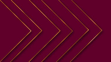 Animasyon Soyut Üçgen şekilleri altın çizgili, altın çizgiler Lüks arka plan