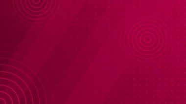 Canlandırılmış Dark Magenta kırmızı soyut geometrik şekiller teknoloji arka planı, şebeke dokusu teknoloji arka planı