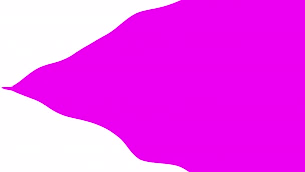 动画粉红和白色双音波浪形图案简朴的背景 — 图库视频影像