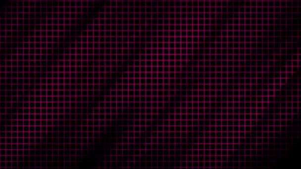 Animowane Abstrakcyjny Dynamiczny Magenta Czerwony Siatka Tło Diagonal Ruchu Fale — Wideo stockowe