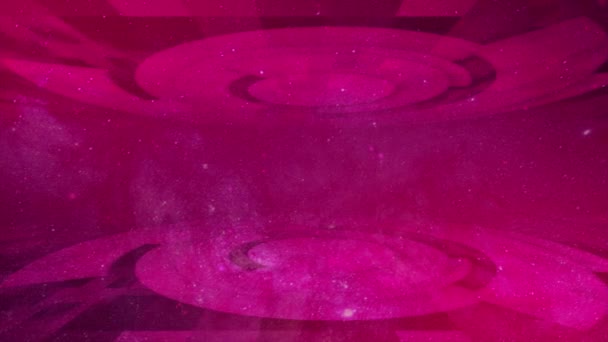 Анимационная Абстрактная Технология Футуристического Концептуального Фона Поворот Концепции Круга Пурпурный — стоковое видео