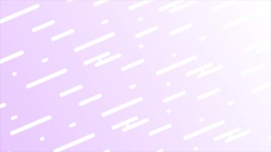 Mor arkaplan üzerinde canlandırılmış Soyut Geometrik temel şekiller, minimal şablon arkaplanı