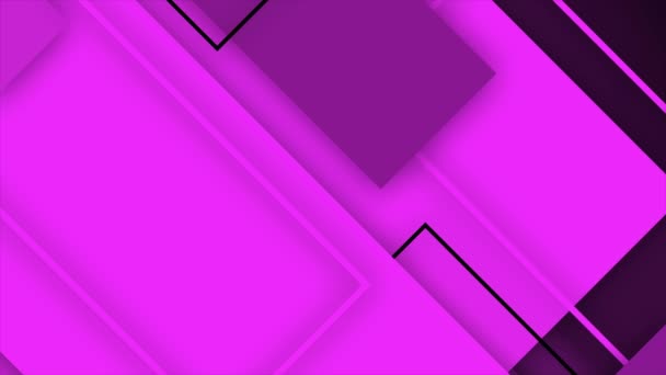 Animado Color Rosa Diagonal Movimiento Rectangular Caja Fondo Profesional — Vídeos de Stock